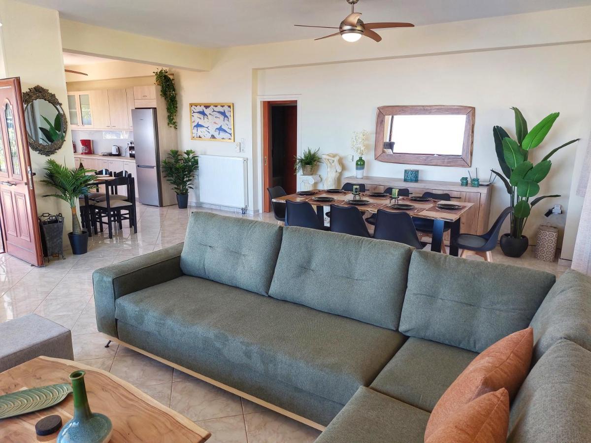Villa Balcony, Cozy Villa With Amazing View Rodhiá المظهر الخارجي الصورة