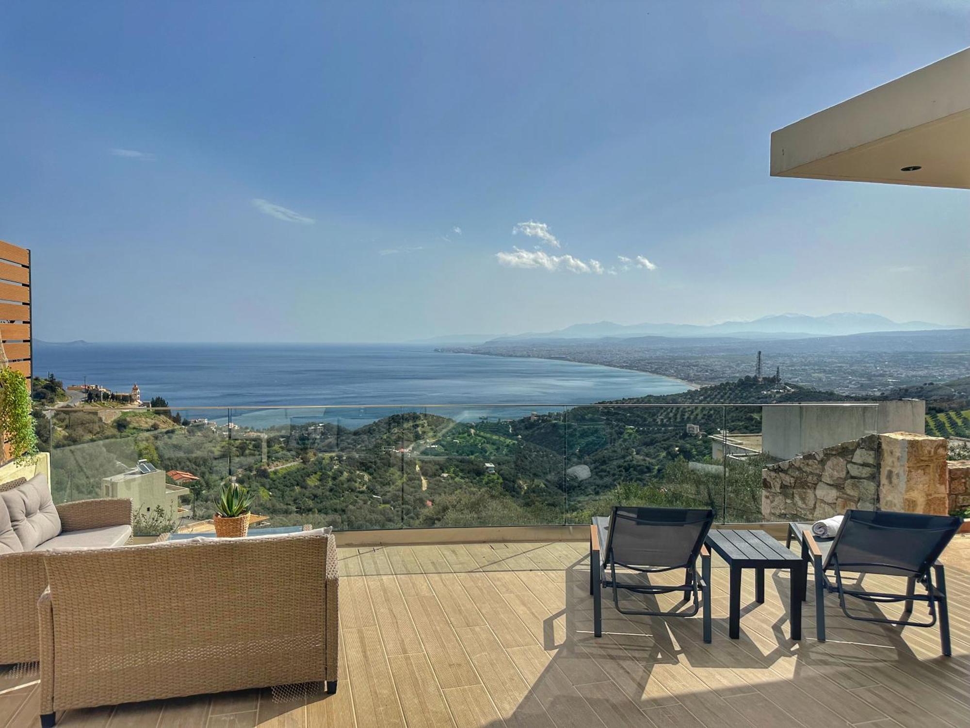 Villa Balcony, Cozy Villa With Amazing View Rodhiá المظهر الخارجي الصورة