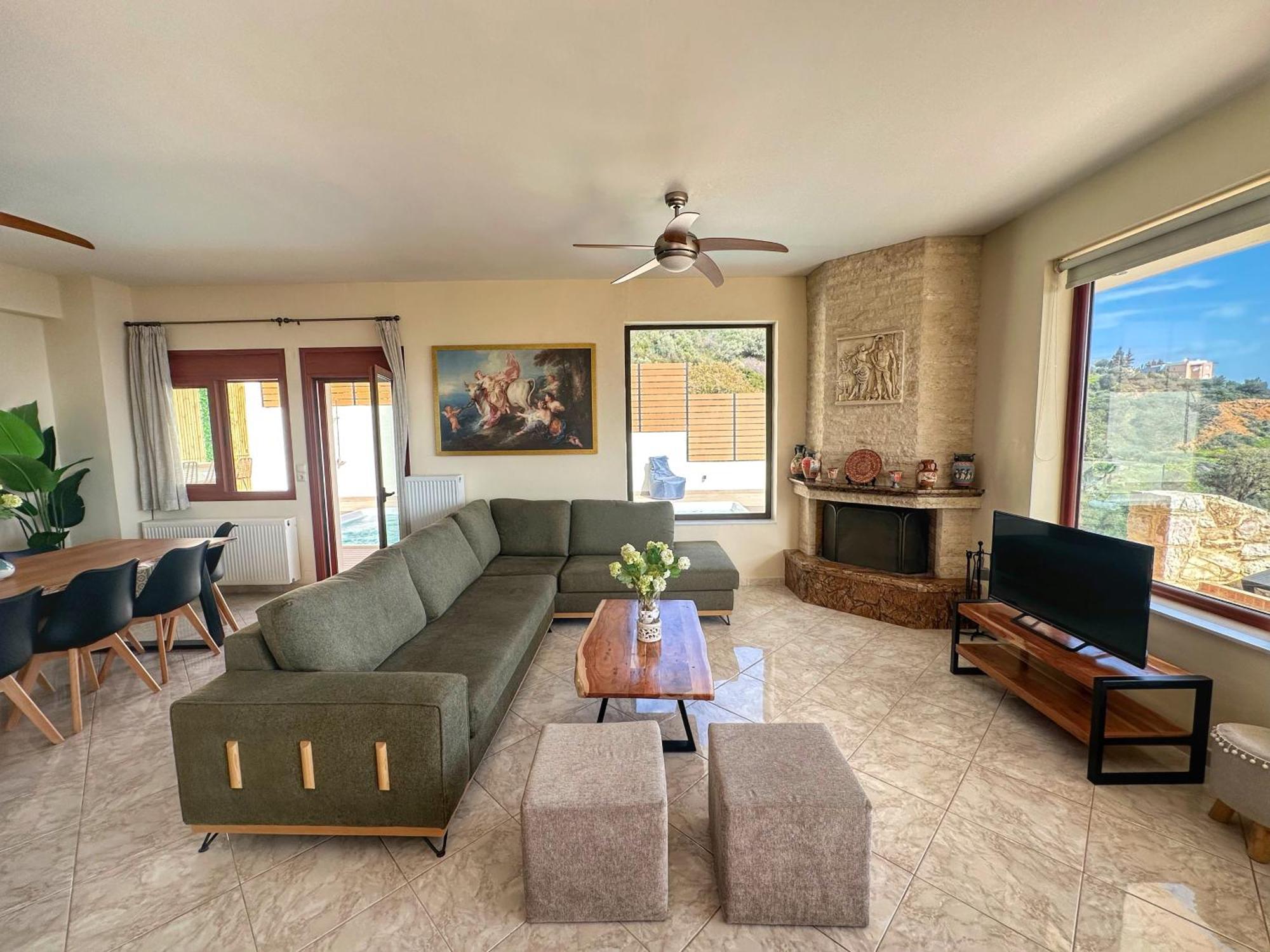 Villa Balcony, Cozy Villa With Amazing View Rodhiá المظهر الخارجي الصورة