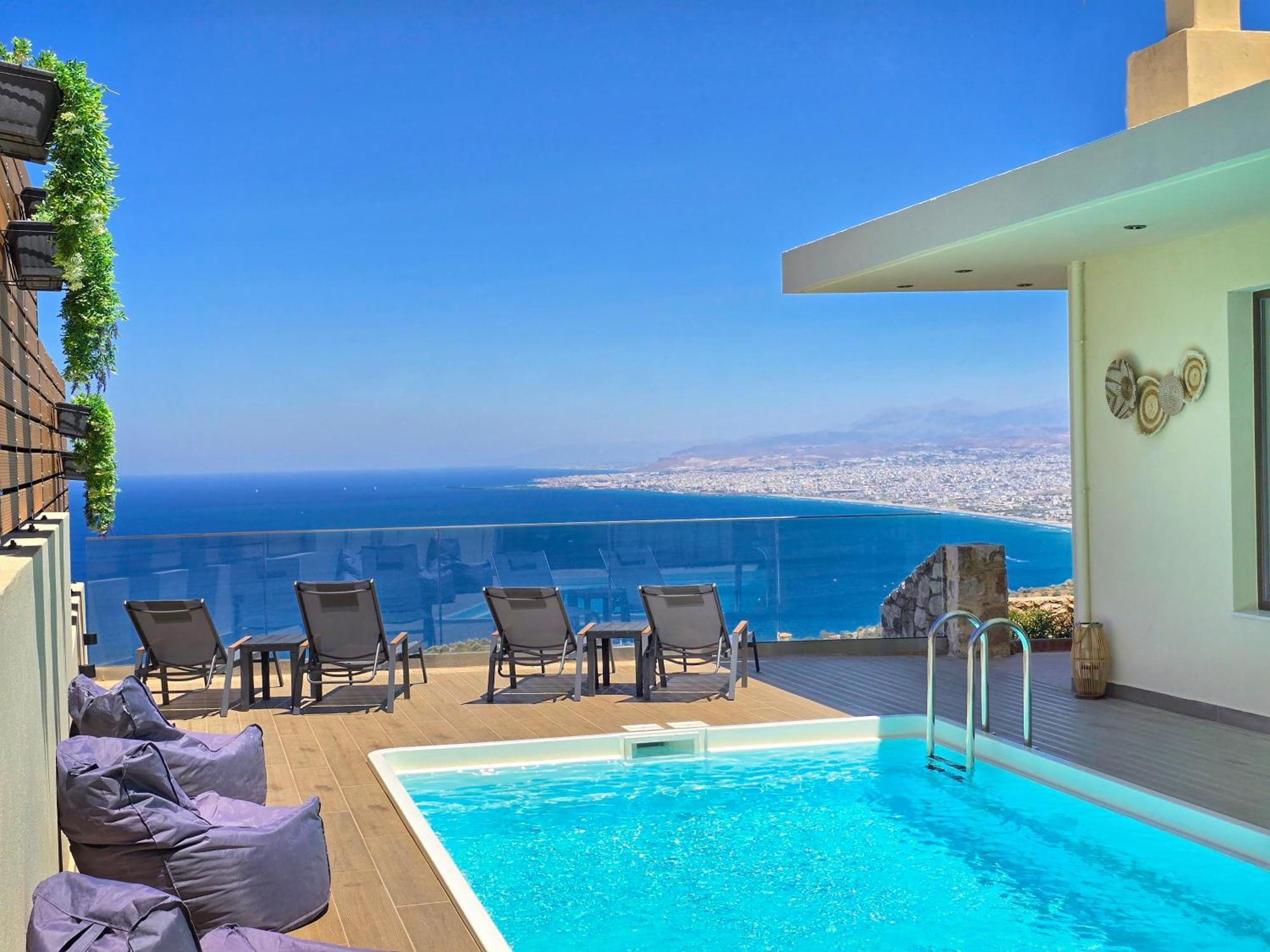 Villa Balcony, Cozy Villa With Amazing View Rodhiá المظهر الخارجي الصورة