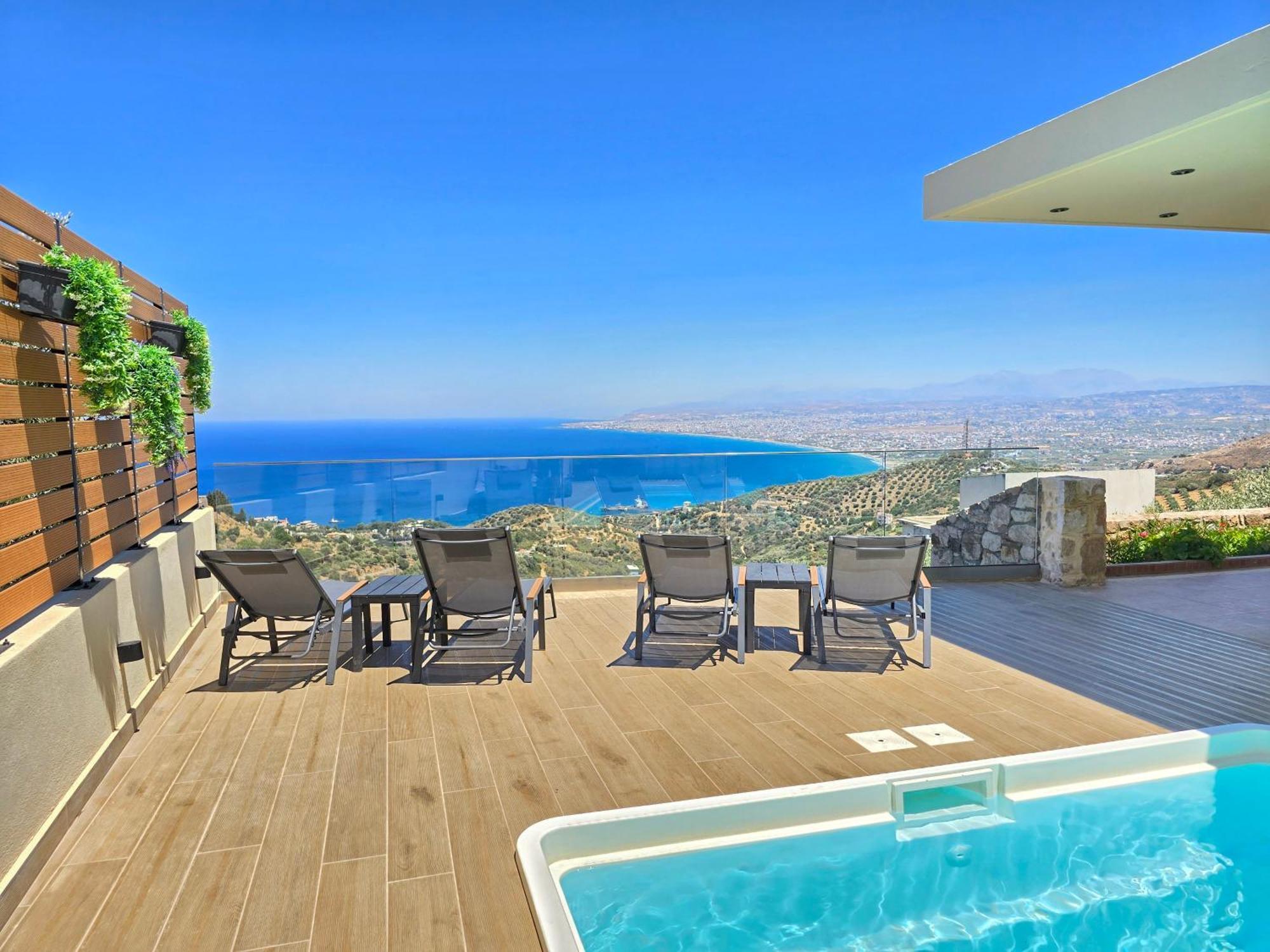 Villa Balcony, Cozy Villa With Amazing View Rodhiá المظهر الخارجي الصورة