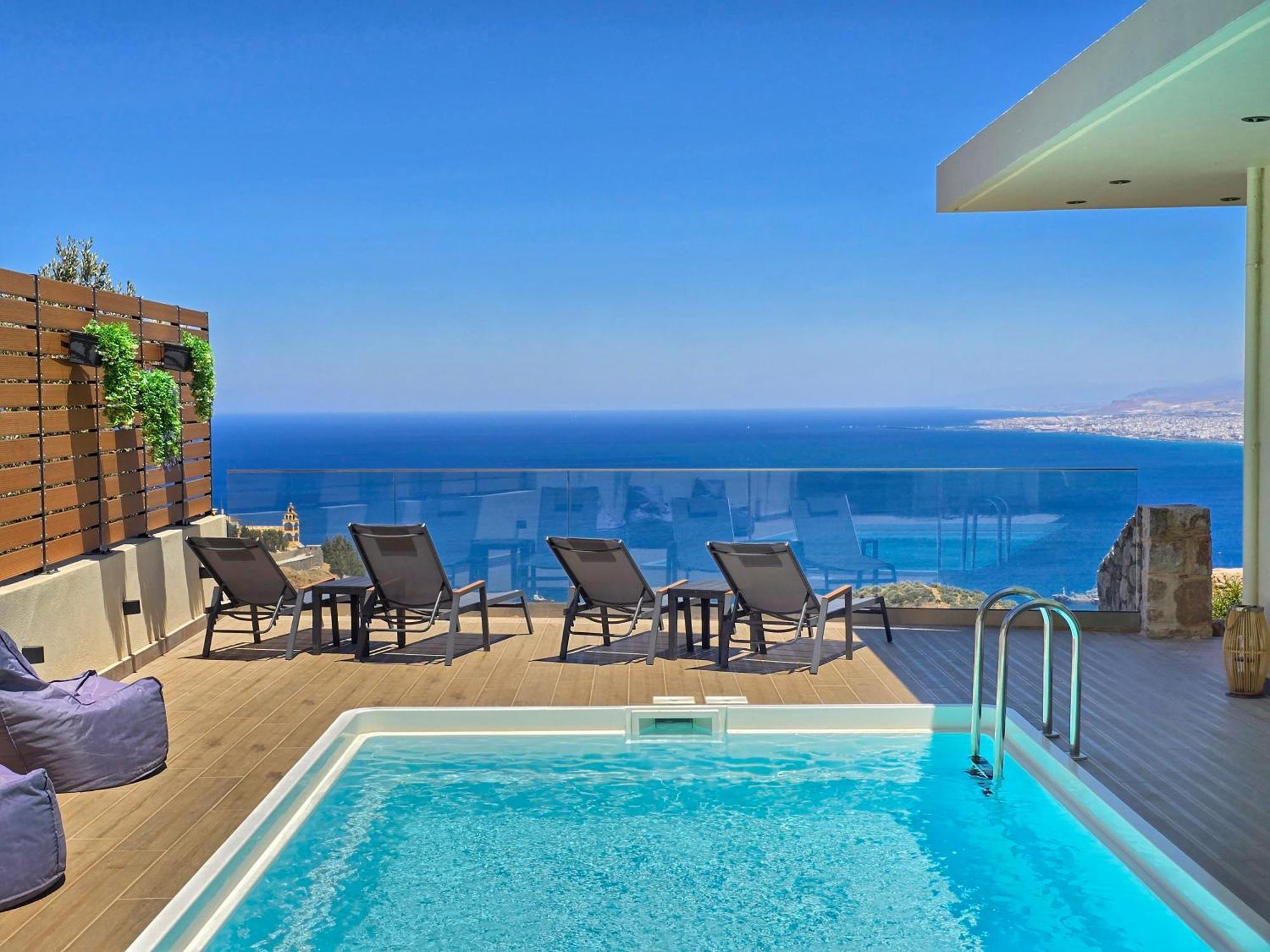 Villa Balcony, Cozy Villa With Amazing View Rodhiá المظهر الخارجي الصورة